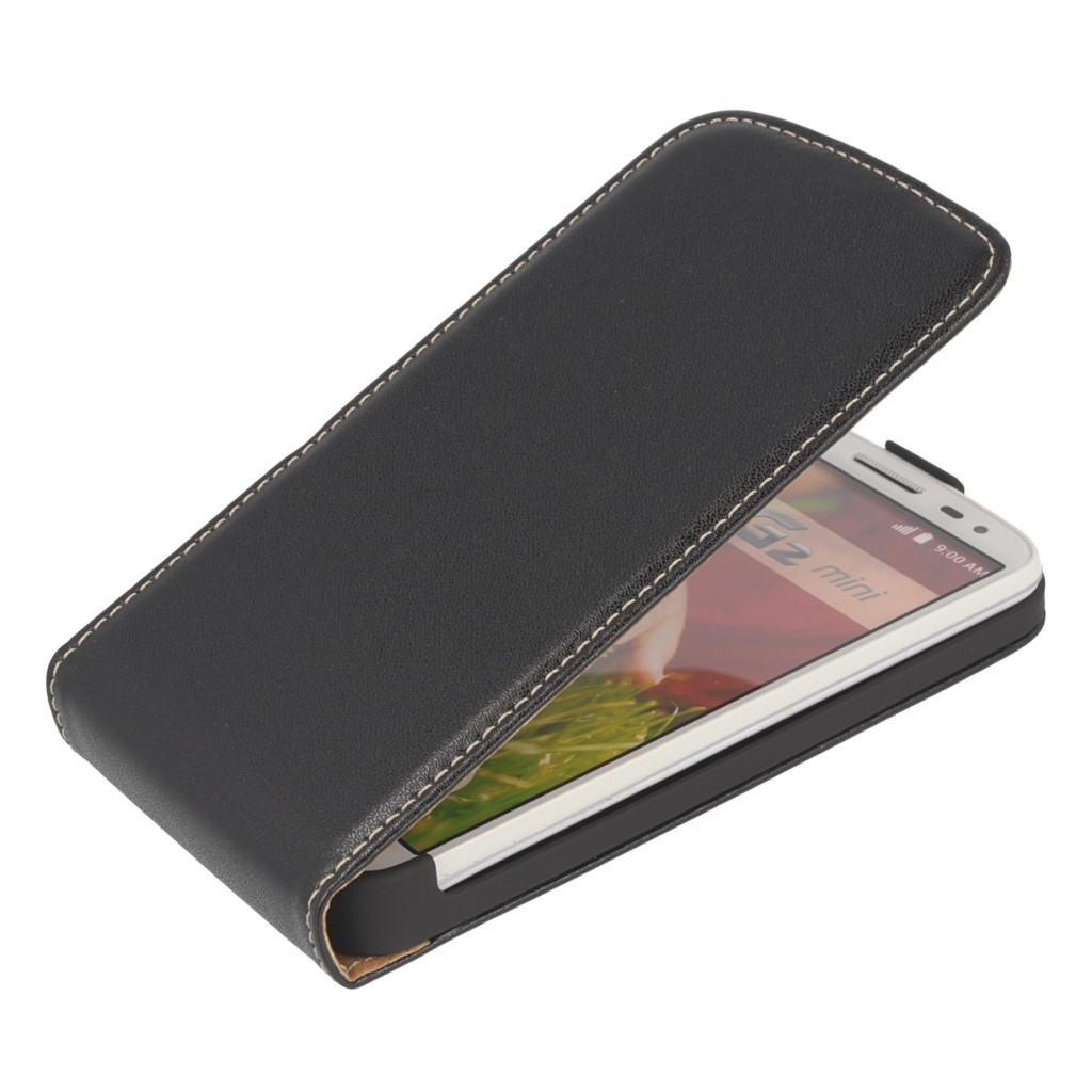 Pokrowiec z klapk na magnes Prestige Slim czarny LG G2 Mini / 2