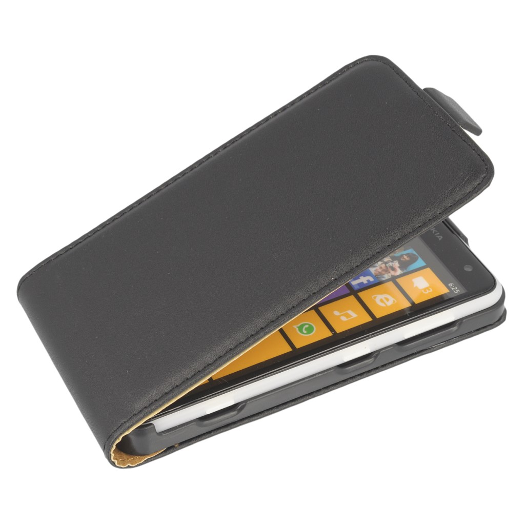 Pokrowiec z klapk na magnes Prestige Slim czarny NOKIA Lumia 625 / 2