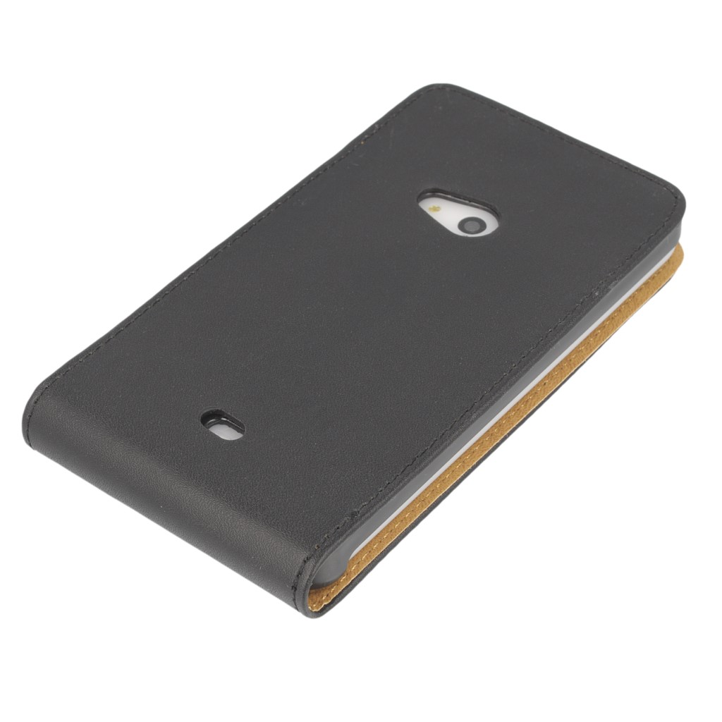 Pokrowiec z klapk na magnes Prestige Slim czarny NOKIA Lumia 625 / 4