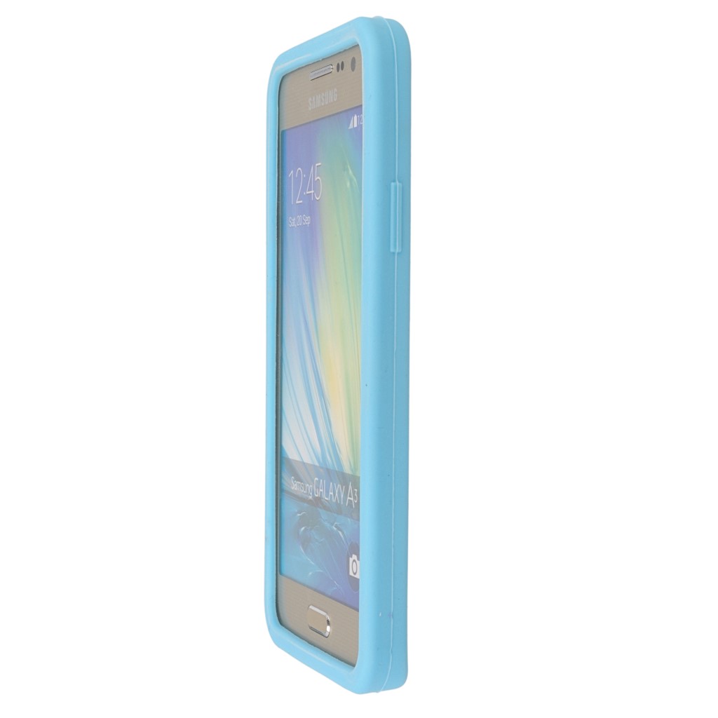 Pokrowiec etui silikonowe 3D M&M niebieskie SAMSUNG Galaxy A3 / 6