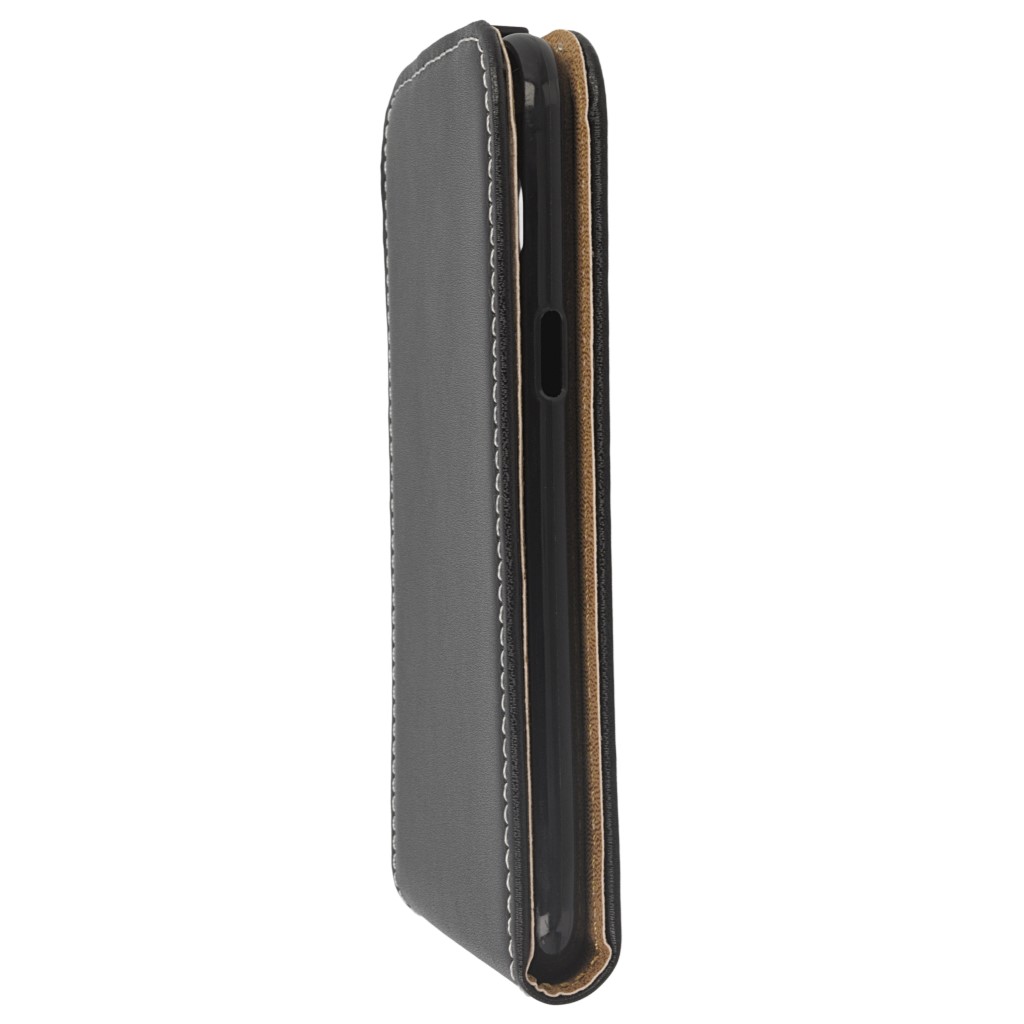 Pokrowiec z klapk na magnes Prestige Slim Flexi czarny SAMSUNG Galaxy J2 / 6