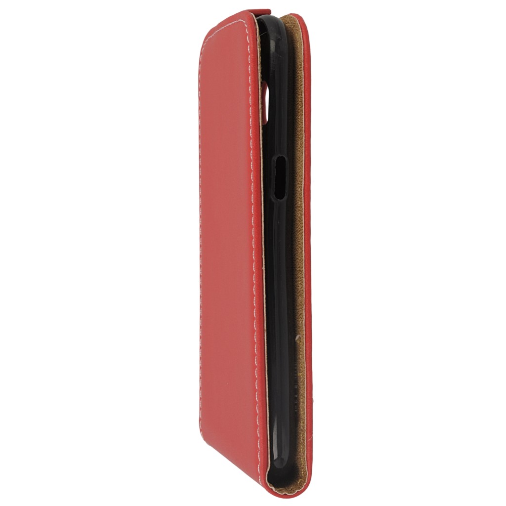 Pokrowiec z klapk na magnes Prestige Slim Flexi czerwony SAMSUNG Galaxy J2 / 5