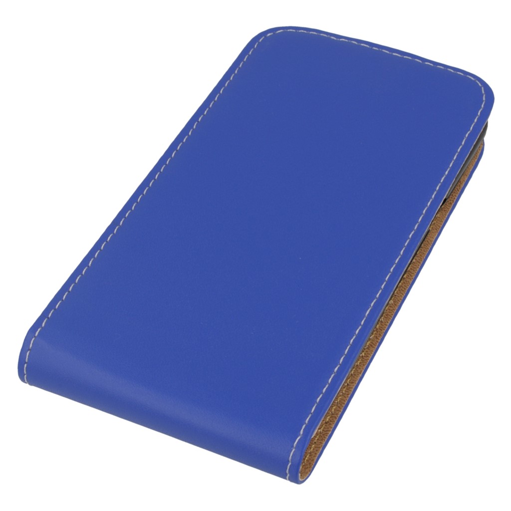 Pokrowiec z klapk na magnes Prestige Slim Flexi niebieski SAMSUNG Galaxy J2 / 3
