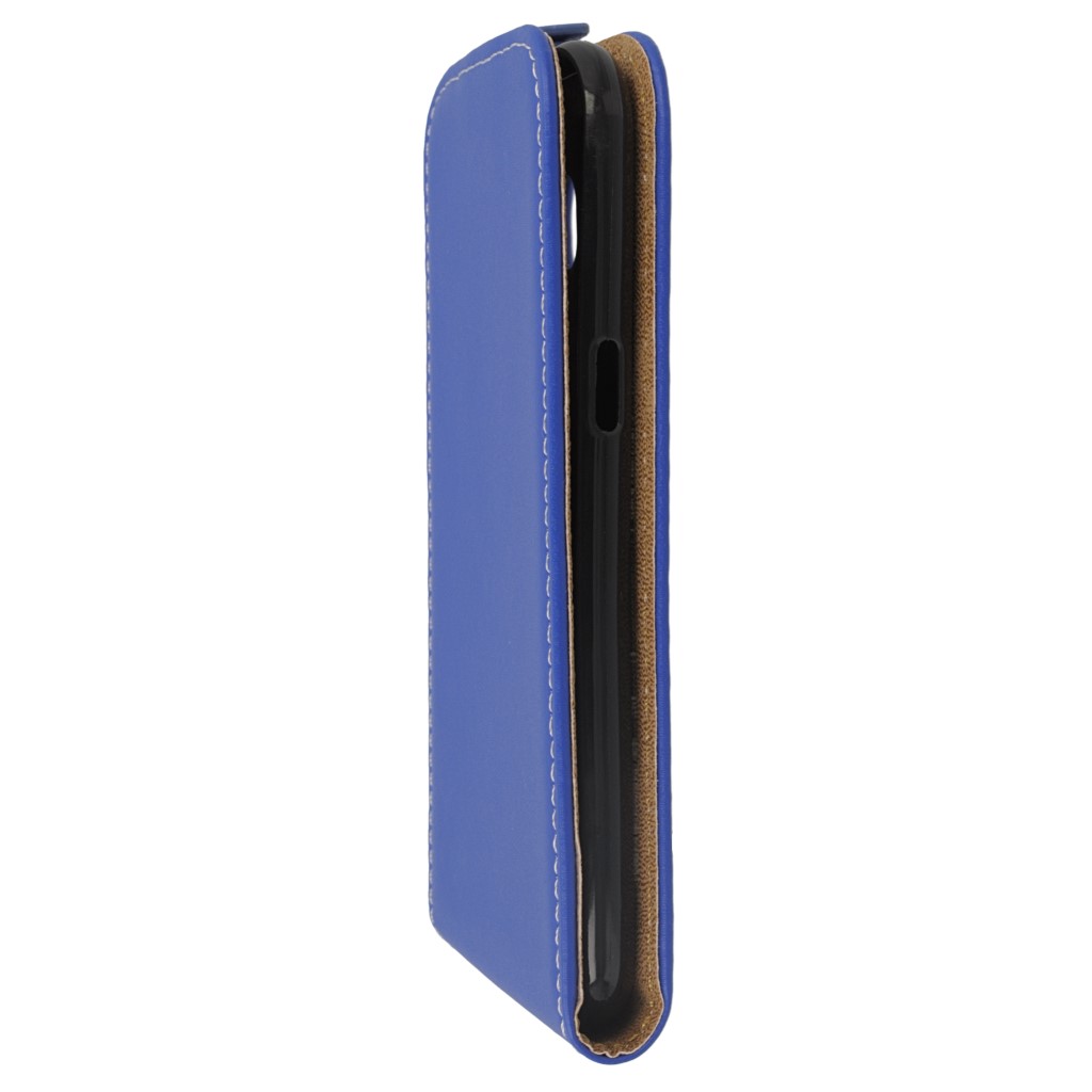 Pokrowiec z klapk na magnes Prestige Slim Flexi niebieski SAMSUNG Galaxy J2 / 7