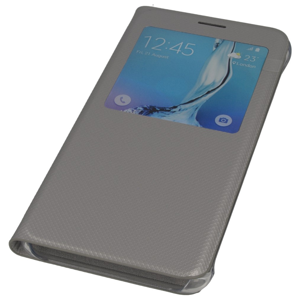 Pokrowiec oryginalne etui S-View EF-CG928PSEGWW srebrne SAMSUNG Galaxy S6 Edge+