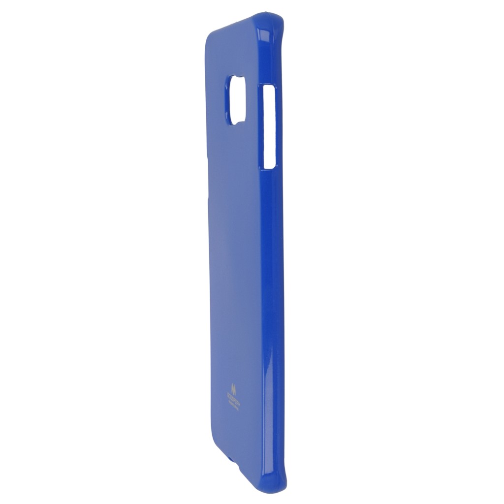 Pokrowiec etui silikonowe Mercury JELLY CASE niebieskie SAMSUNG Galaxy S6 Edge+ / 5