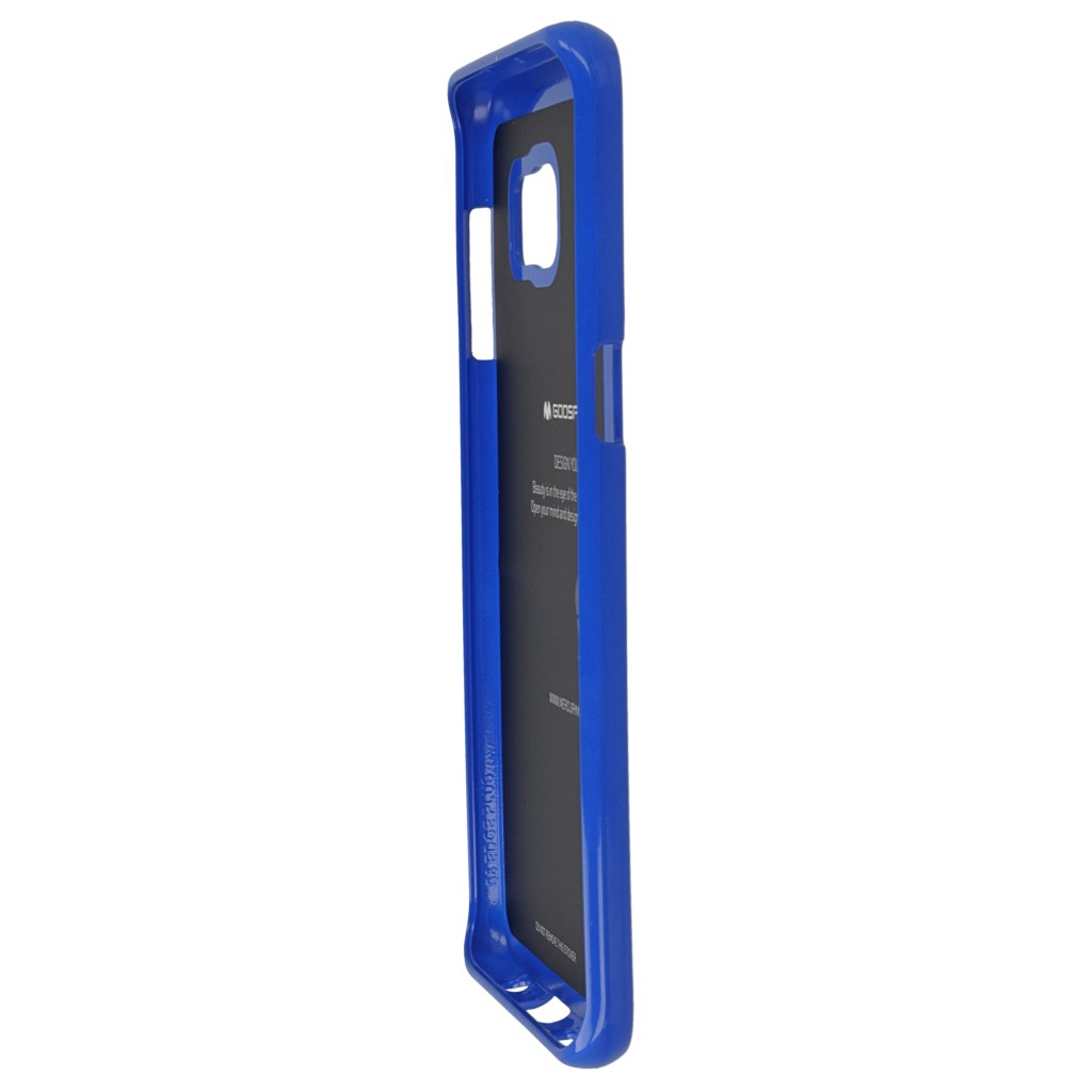 Pokrowiec etui silikonowe Mercury JELLY CASE niebieskie SAMSUNG Galaxy S6 Edge+ / 6