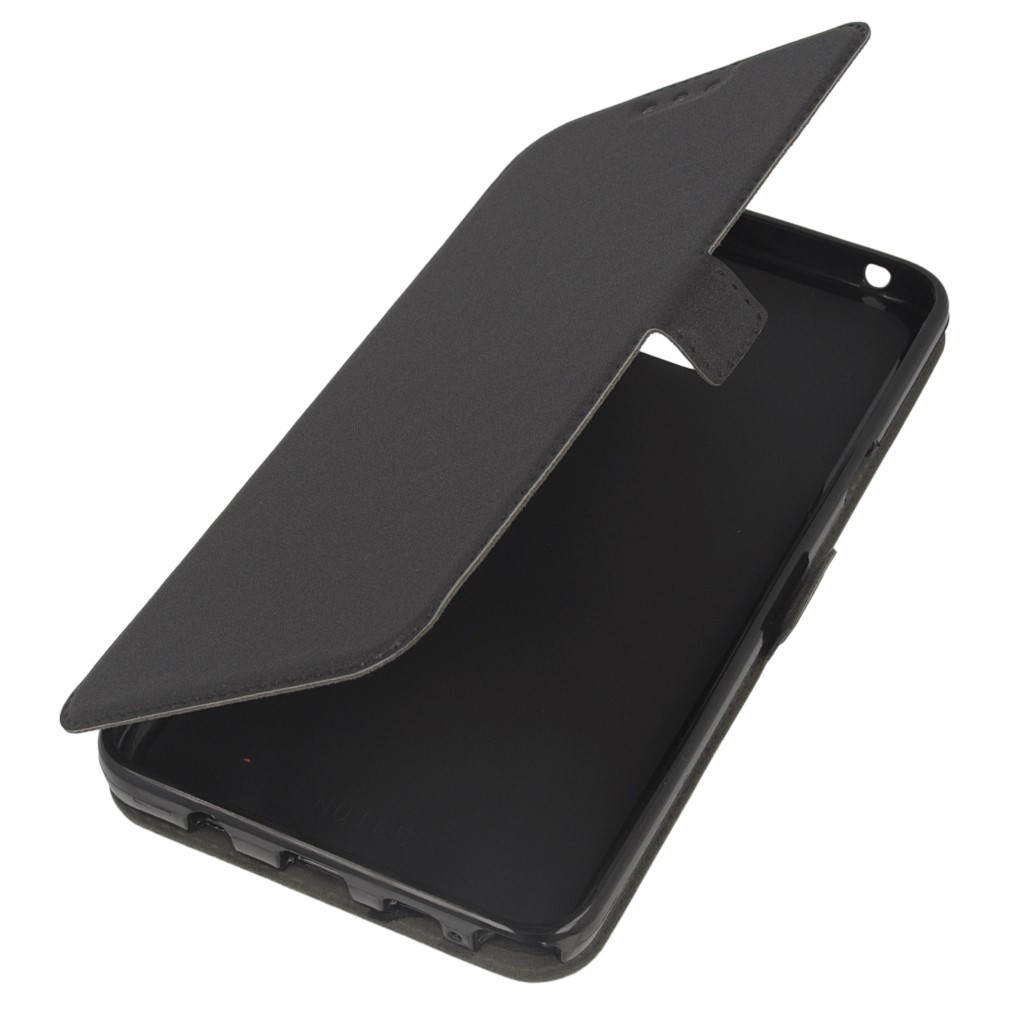 Pokrowiec etui Flexi Book czarne SAMSUNG Galaxy Note 5