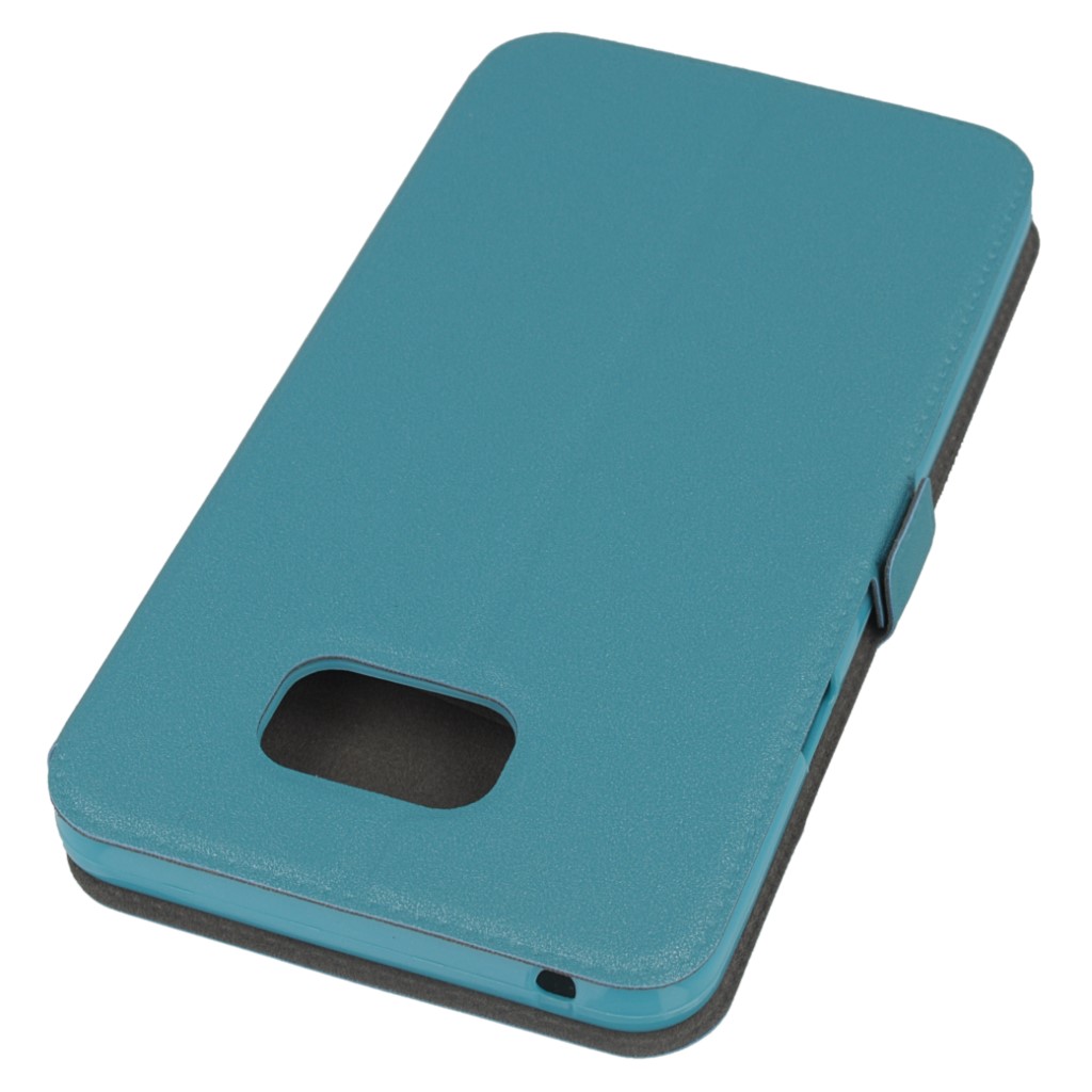Pokrowiec etui Flexi Book niebieskie SAMSUNG Galaxy Note 5 / 5