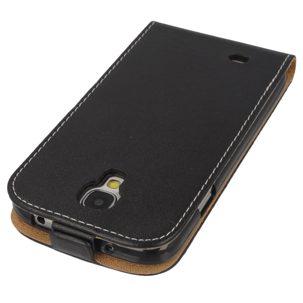 Pokrowiec z klapk na magnes Prestige Slim Flexi czarny SAMSUNG GT-i9500 Galaxy S IV / 4