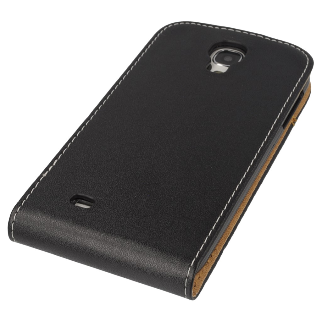 Pokrowiec z klapk na magnes Prestige Slim Flexi czarny SAMSUNG GT-i9500 Galaxy S IV / 5