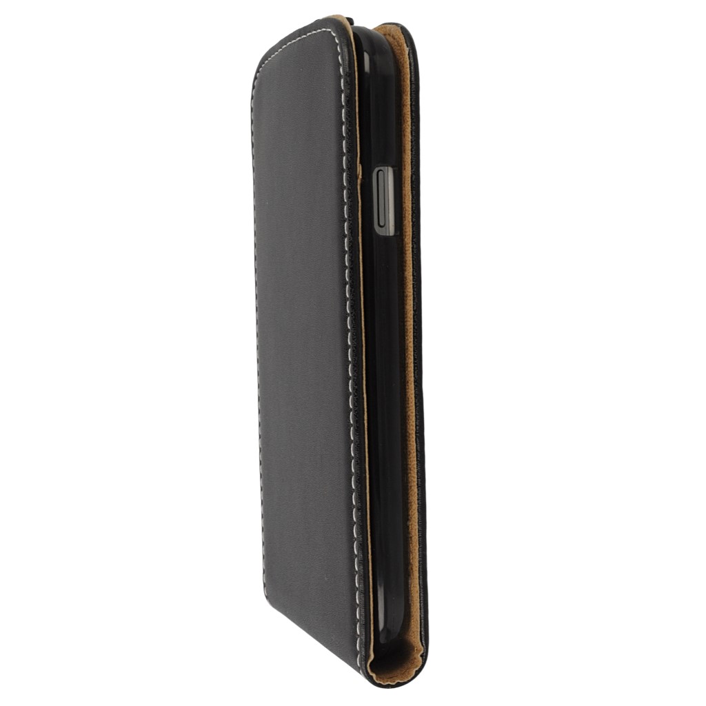Pokrowiec z klapk na magnes Prestige Slim Flexi czarny SAMSUNG GT-i9500 Galaxy S IV / 6