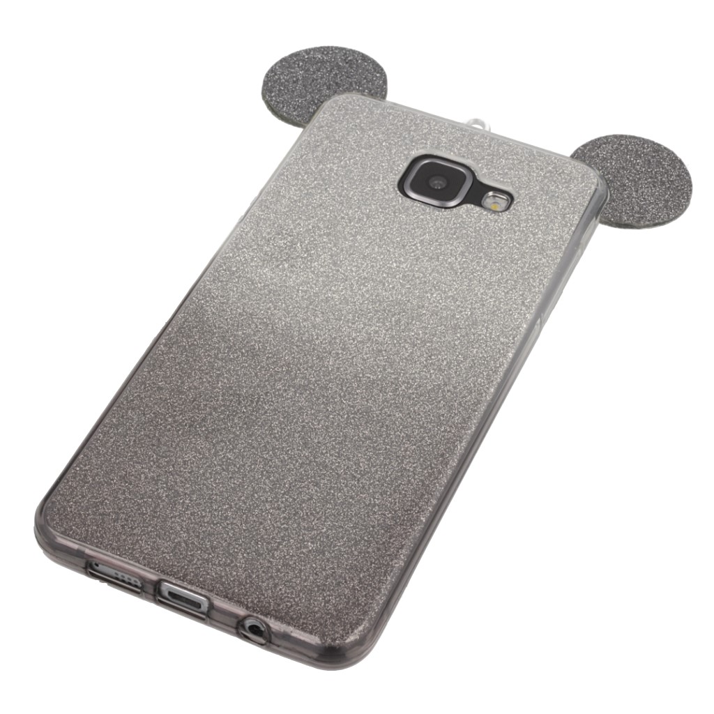 Pokrowiec back case brokatowa Myszka czarny SAMSUNG Galaxy A5 (2016)