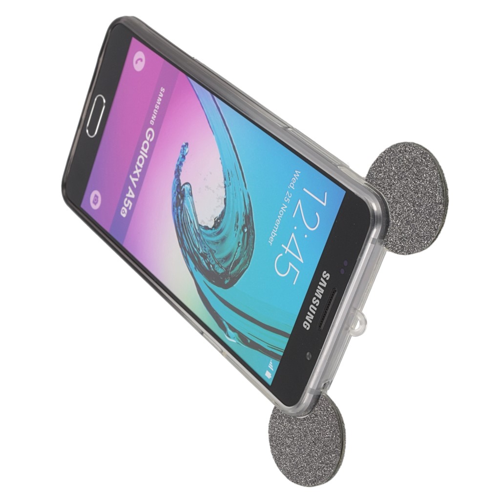 Pokrowiec back case brokatowa Myszka czarny SAMSUNG Galaxy A5 (2016) / 4