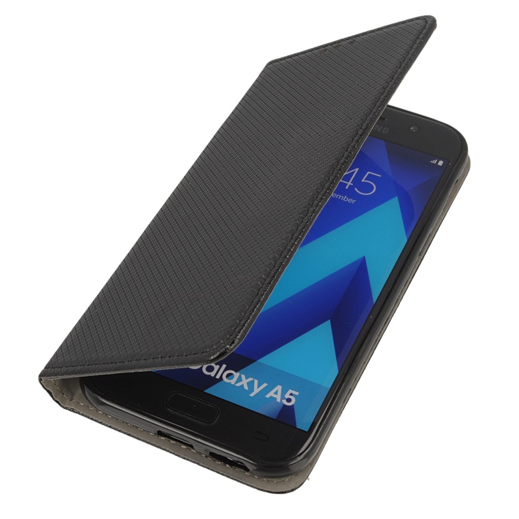 Pokrowiec etui z klapk Magnet Book czarne SAMSUNG Galaxy A5 (2017)
