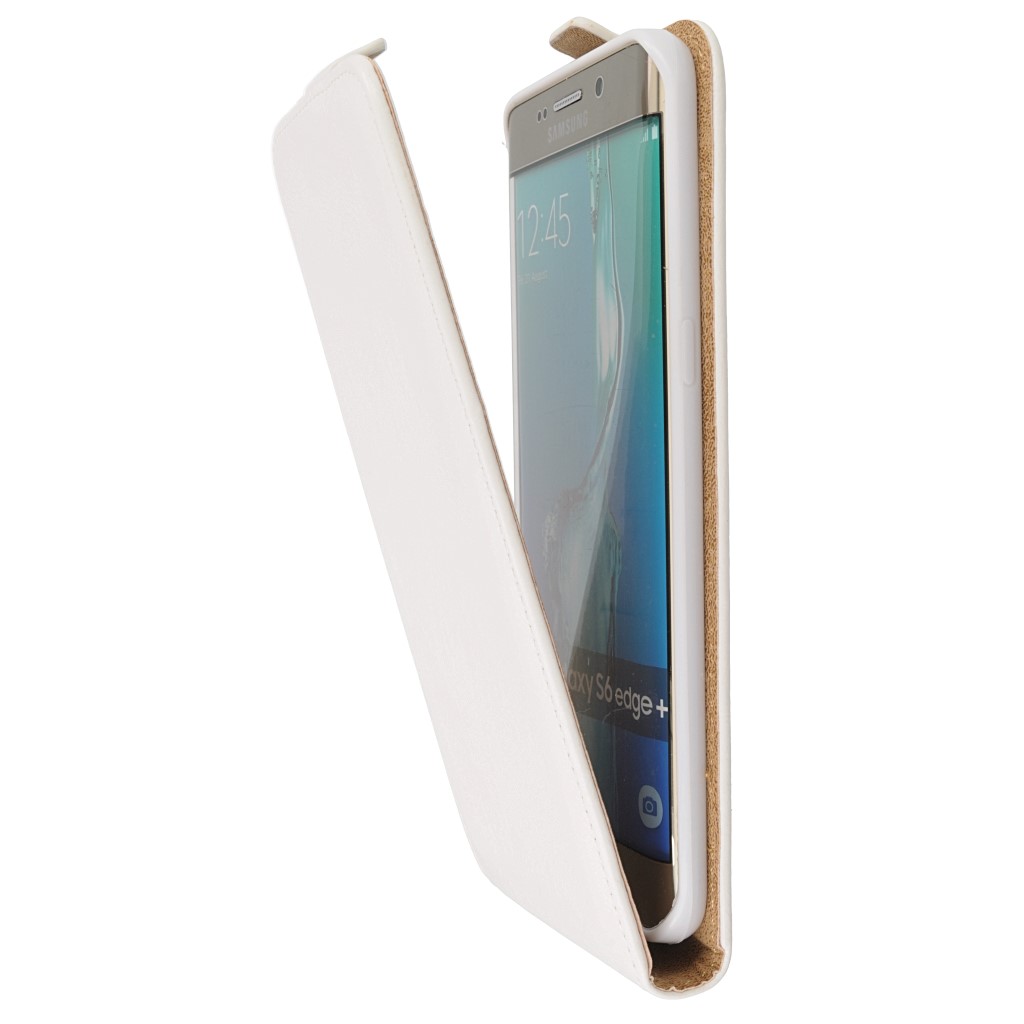 Pokrowiec z klapk na magnes Prestige Slim Flexi biay SAMSUNG Galaxy S6 Edge+ / 6