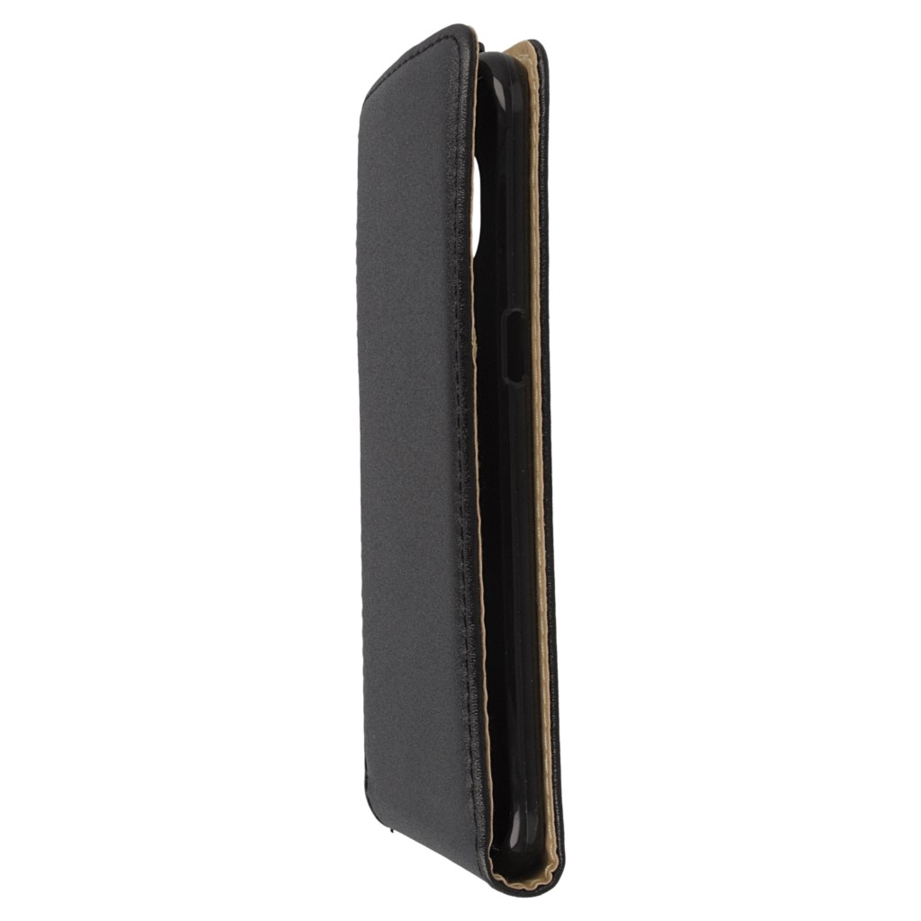 Pokrowiec z klapk na magnes Prestige Slim Flexi czarny SAMSUNG Galaxy S7 Edge / 6
