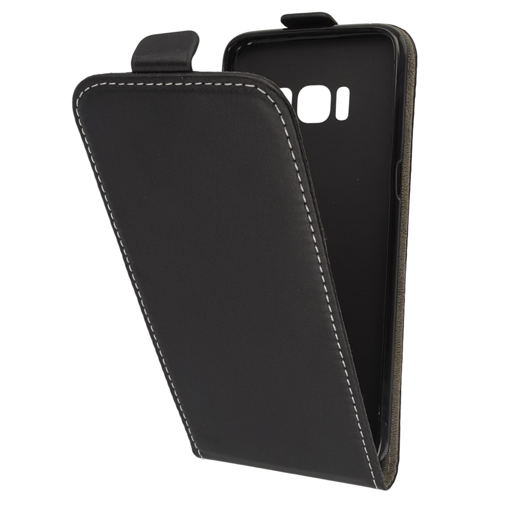 Pokrowiec z klapk na magnes Prestige Slim Flexi czarny SAMSUNG Galaxy S8 / 5