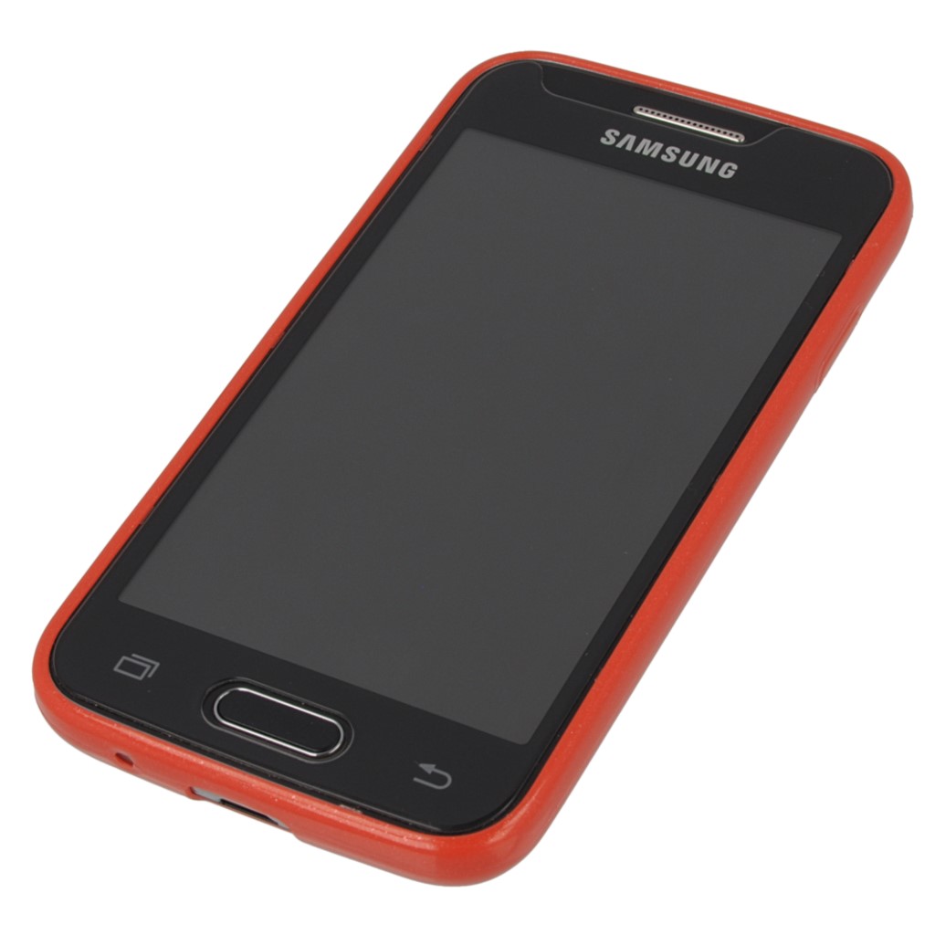 Pokrowiec silikonowe etui CANDY CASE czerwone SAMSUNG Galaxy Trend 2 Lite / 3