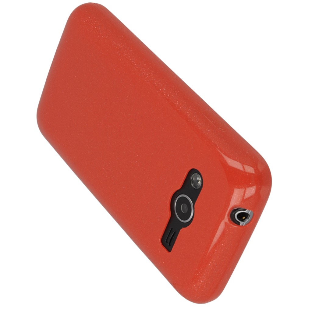 Pokrowiec silikonowe etui BACK CASE czerwone SAMSUNG Galaxy Ace 4 LTE / 8