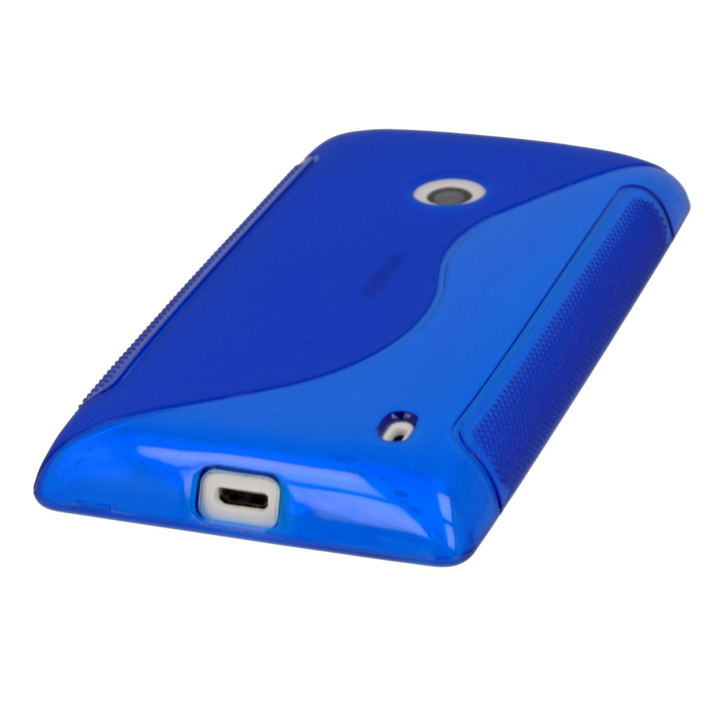 Pokrowiec etui silikonowe S-CASE niebieskie Microsoft Lumia 535 Dual SIM
