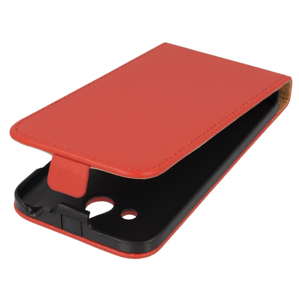Pokrowiec z klapk na magnes Prestige Slim czerwony HUAWEI Ascend Y550 LTE