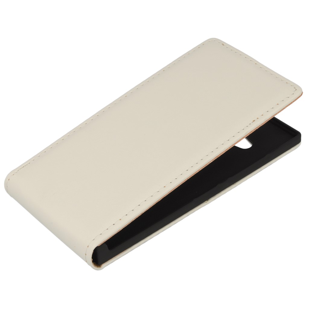 Pokrowiec z klapk na magnes Prestige Slim biay NOKIA Lumia 730 / 3