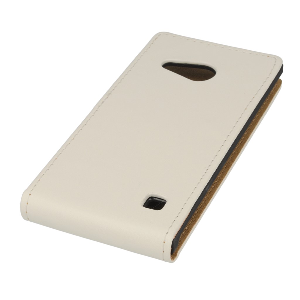 Pokrowiec z klapk na magnes Prestige Slim biay NOKIA Lumia 730 / 5