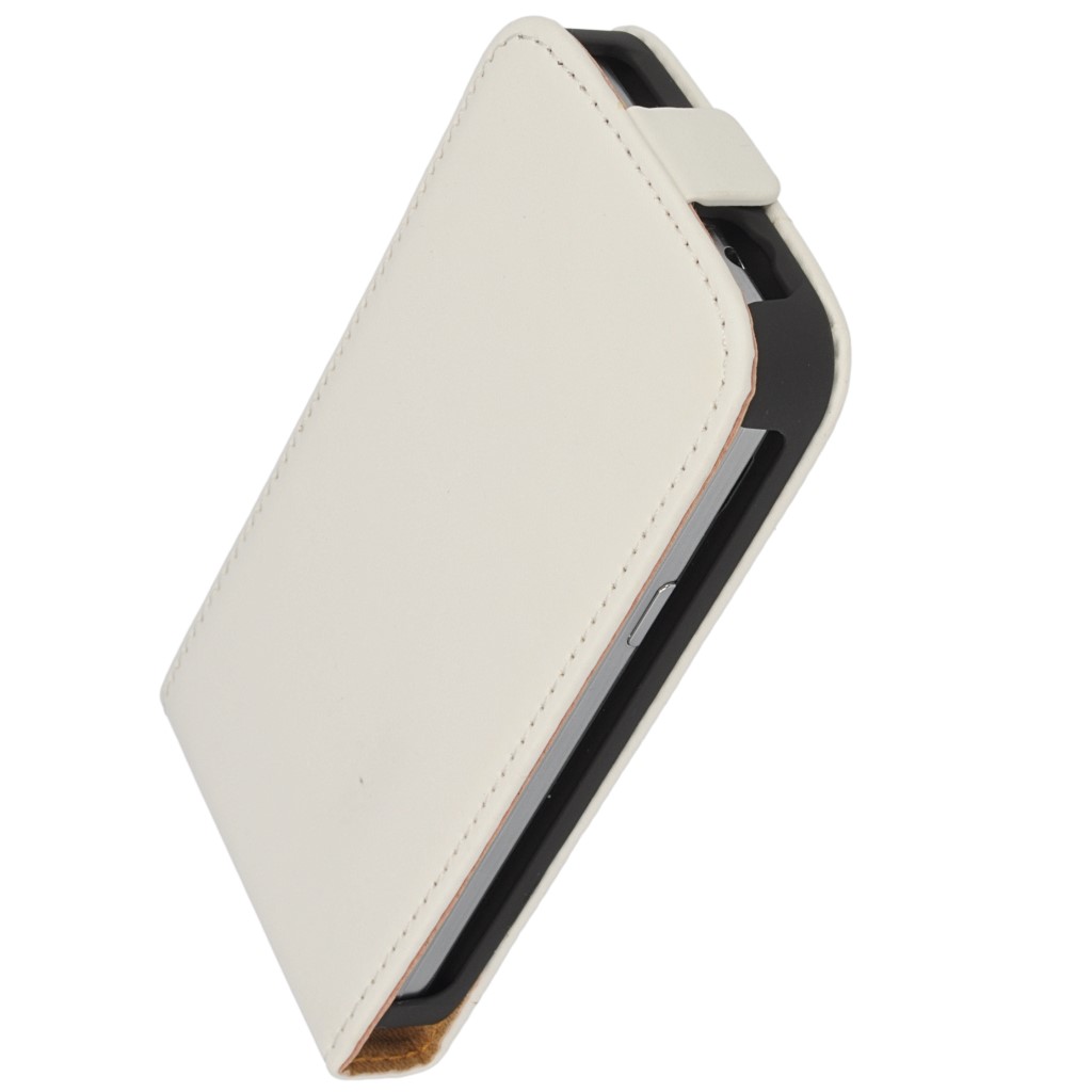 Pokrowiec z klapk na magnes Prestige Slim biay SAMSUNG SM-G355H Galaxy Core 2 / 3