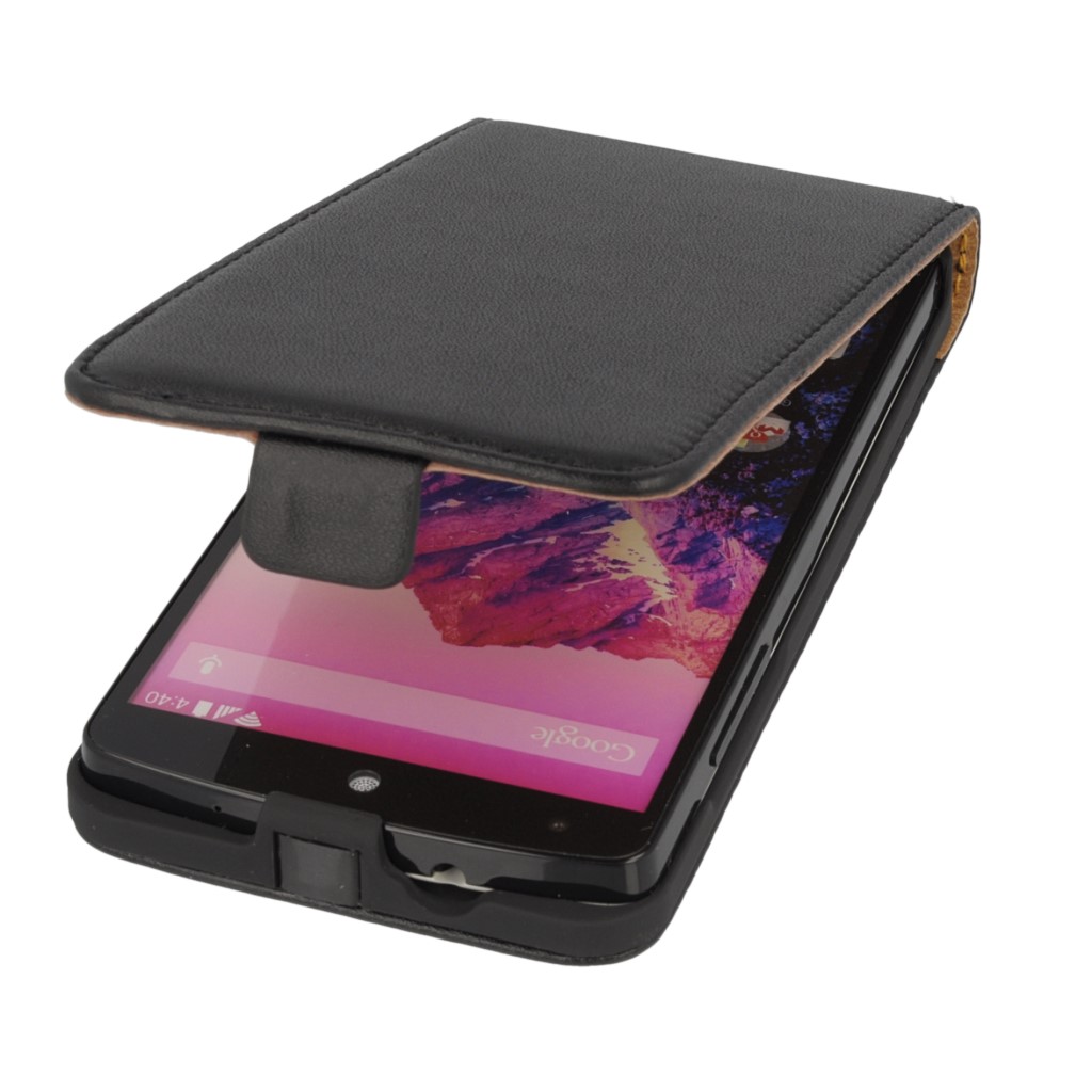 Pokrowiec z klapk na magnes Prestige Slim czarny LG Nexus 5