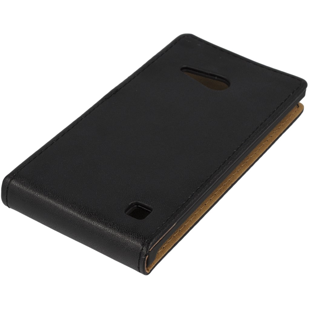 Pokrowiec z klapk na magnes Prestige Slim czarny NOKIA Lumia 735 / 5