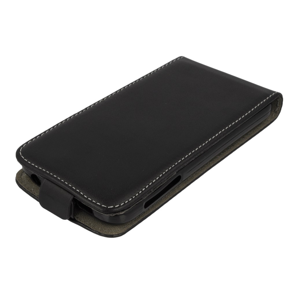 Pokrowiec z klapk na magnes Prestige Slim Flexi czarny SAMSUNG Galaxy Note Edge / 2
