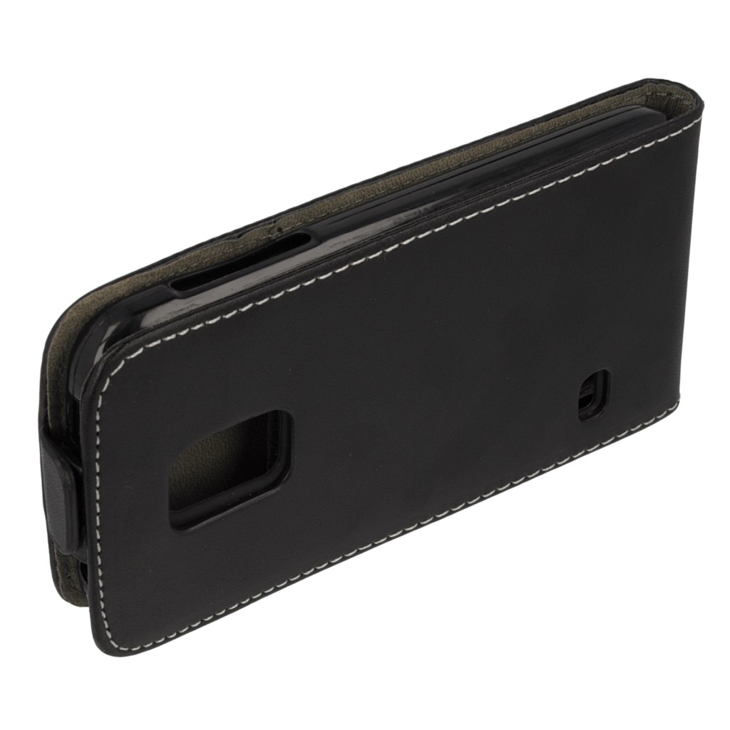 Pokrowiec z klapk na magnes Prestige Slim czarny SAMSUNG Galaxy Note 3 Neo / 7