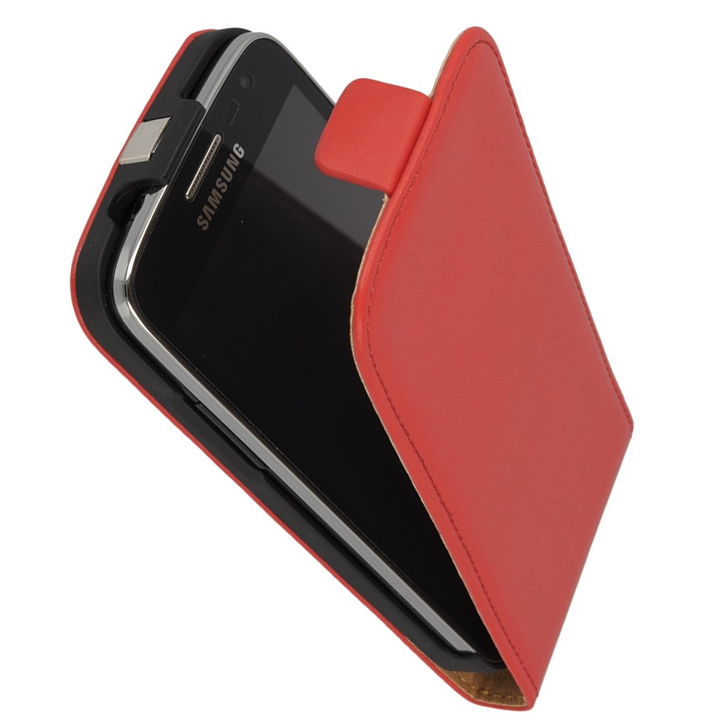 Pokrowiec z klapk na magnes Prestige Slim czerwony SAMSUNG Galaxy Core LTE / 2