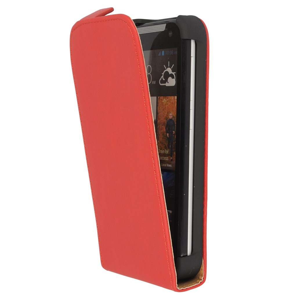 Pokrowiec z klapk na magnes Prestige Slim czerwony HTC Desire 310 / 4