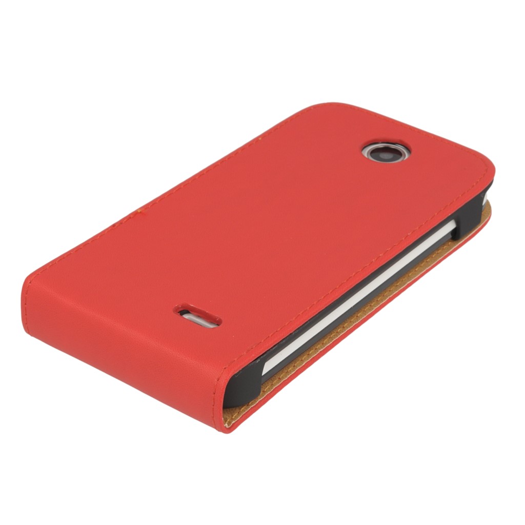Pokrowiec z klapk na magnes Prestige Slim czerwony HTC Desire 310 / 6