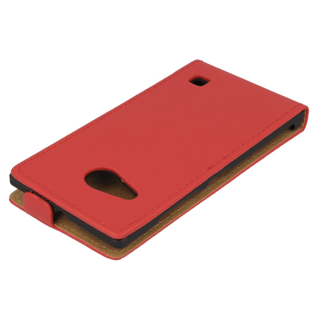 Pokrowiec z klapk na magnes Prestige Slim czerwony NOKIA Lumia 730 / 4