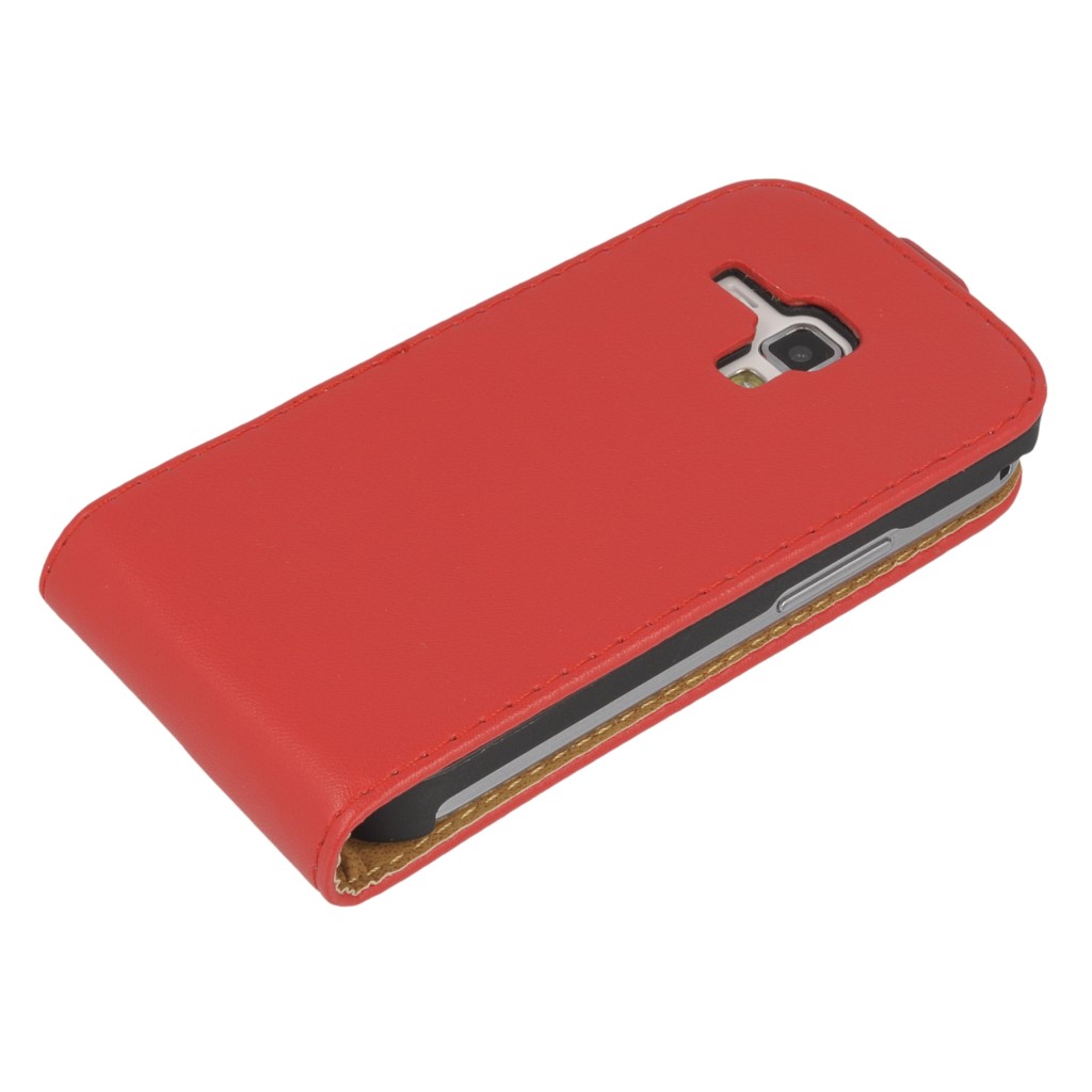 Pokrowiec z klapk na magnes Prestige Slim czerwony SAMSUNG GT-S7580 Galaxy Trend Plus / 5