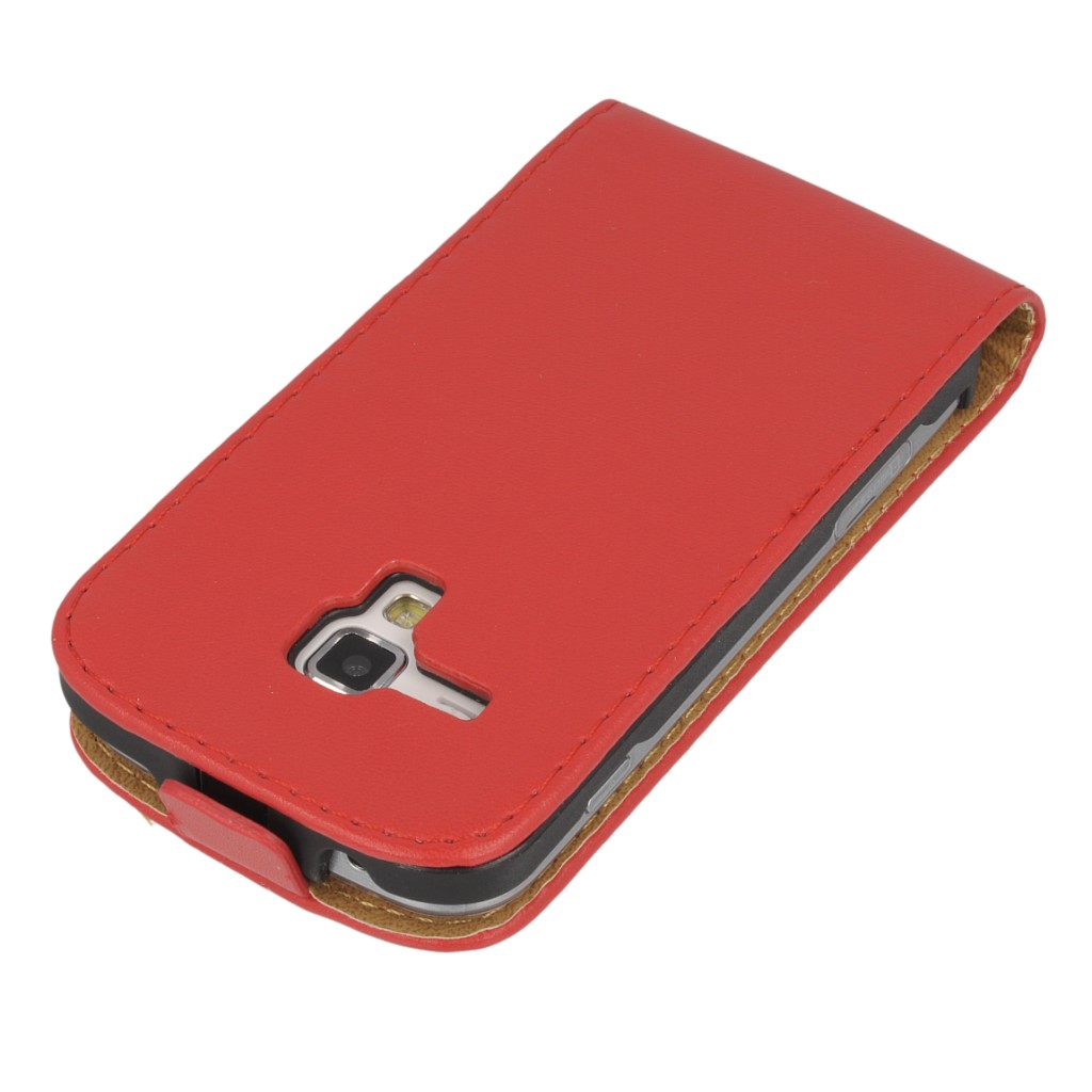 Pokrowiec z klapk na magnes Prestige Slim czerwony SAMSUNG GT-S7580 Galaxy Trend Plus / 4