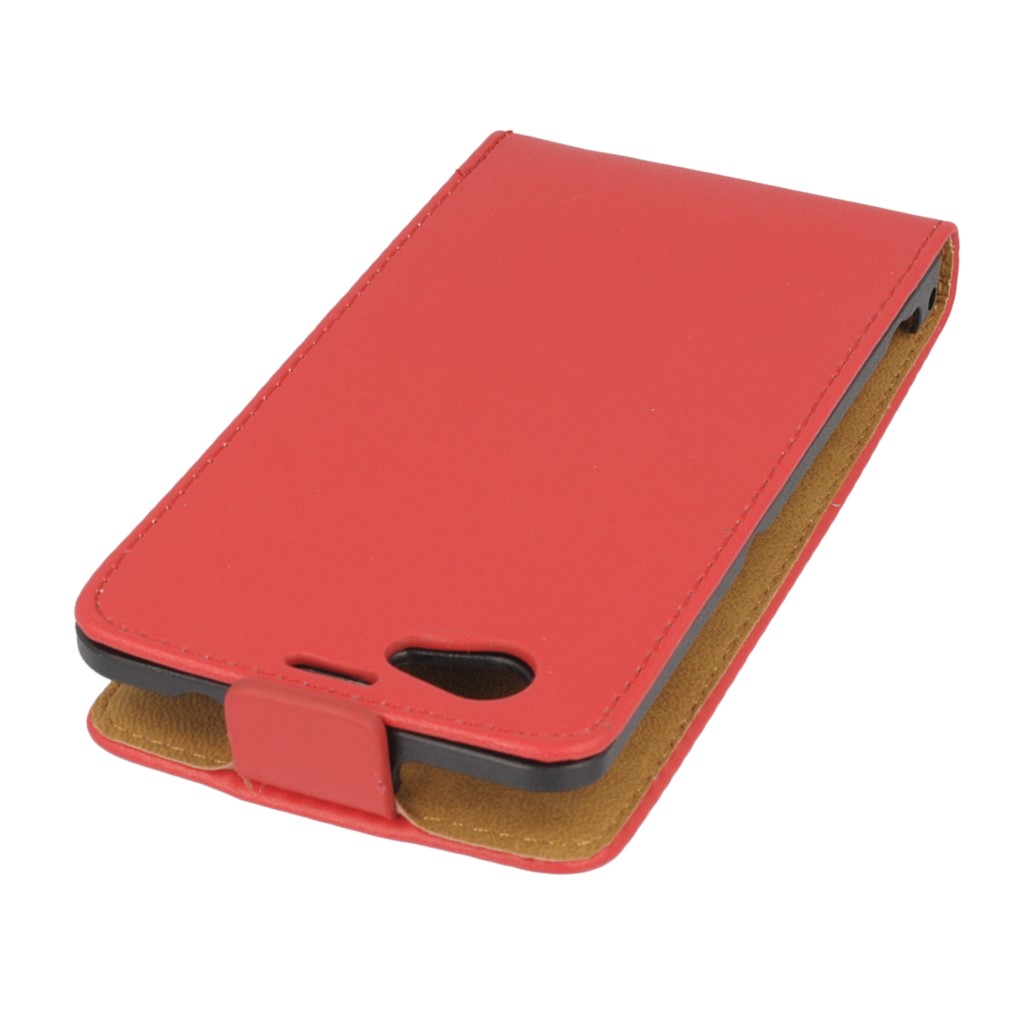 Pokrowiec z klapk na magnes Prestige Slim czerwony SONY Xperia Z1 Compact / 6