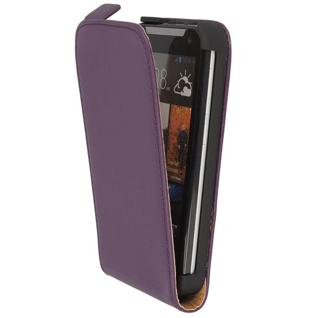 Pokrowiec z klapk na magnes Prestige Slim fioletowy HTC Desire 310 / 6