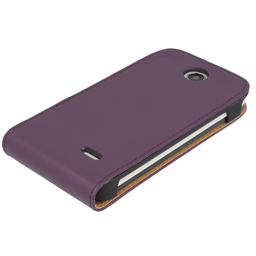 Pokrowiec z klapk na magnes Prestige Slim fioletowy HTC Desire 310 / 8