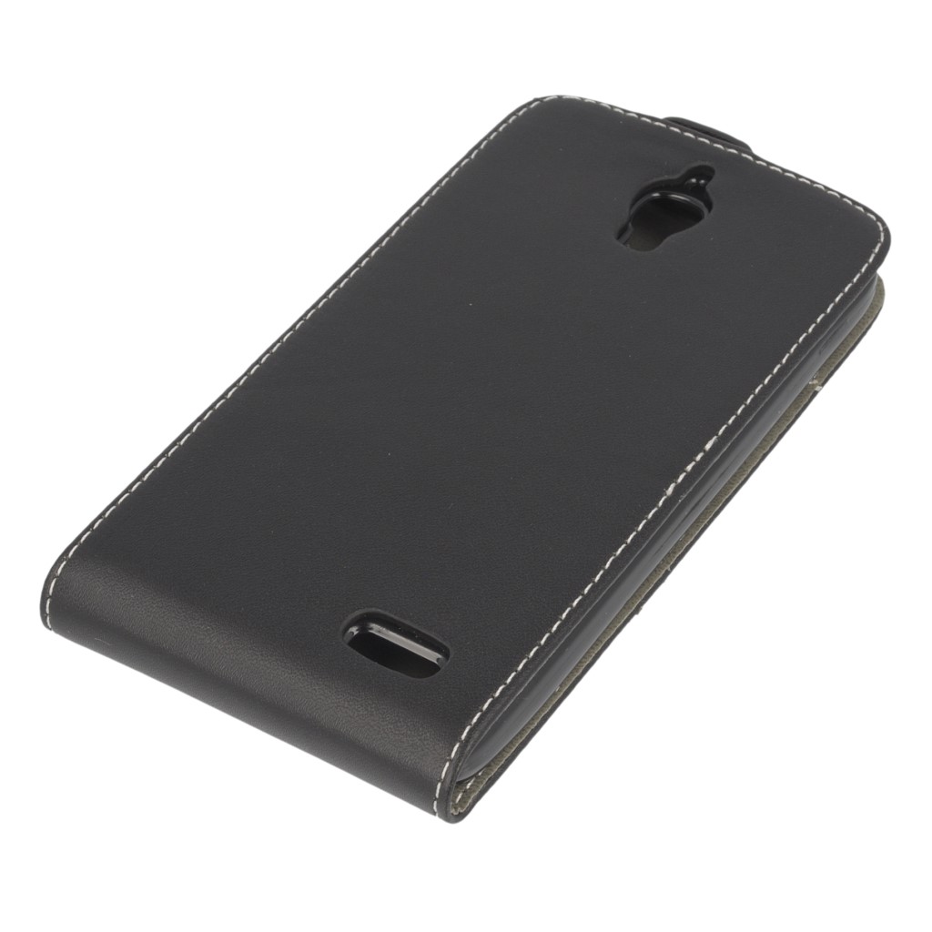 Pokrowiec z klapk na magnes Prestige Slim Flexi czarny ALCATEL One Touch Idol 2 mini S / 4