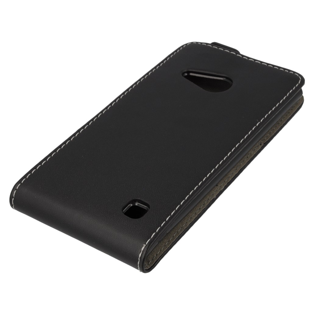Pokrowiec z klapk na magnes Prestige Slim Flexi czarny NOKIA Lumia 735 / 6