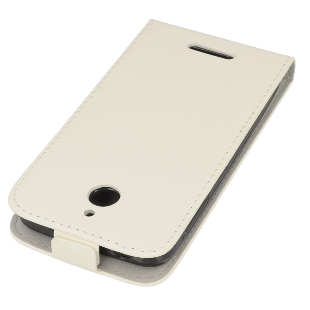 Pokrowiec z klapk na magnes Prestige Slim Flexi biay HTC Desire 510 / 5