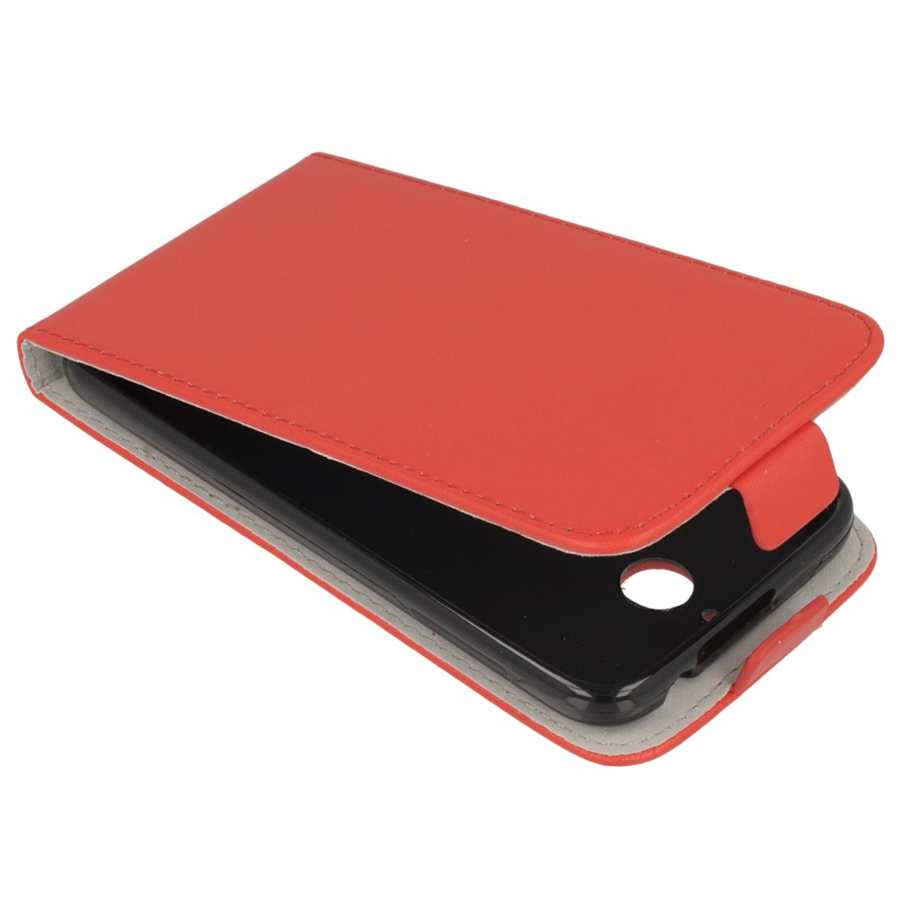 Pokrowiec z klapk na magnes Prestige Slim Flexi czerwony HTC Desire 510 / 2
