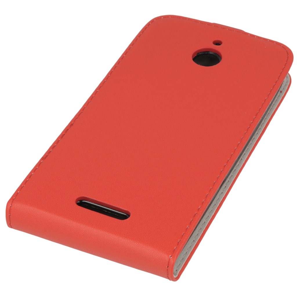 Pokrowiec z klapk na magnes Prestige Slim Flexi czerwony HTC Desire 510 / 5