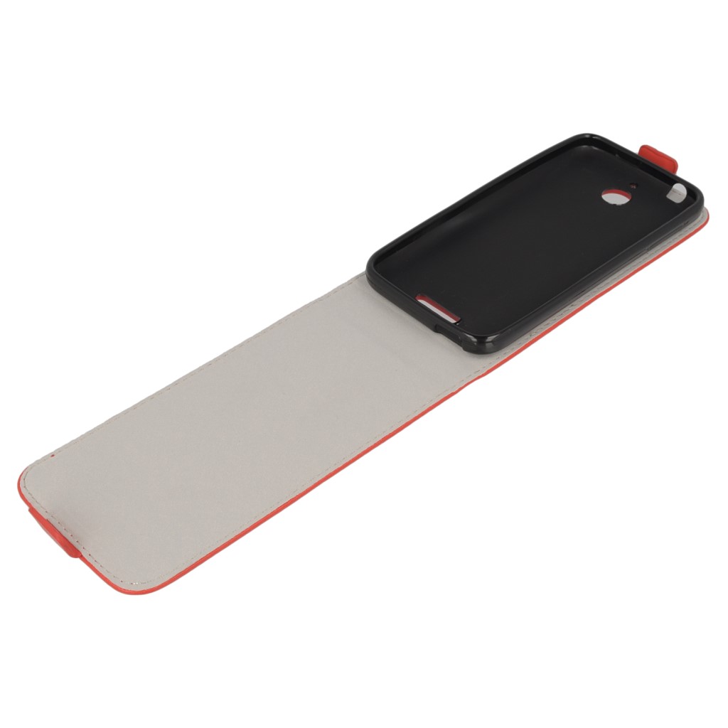 Pokrowiec z klapk na magnes Prestige Slim Flexi czerwony HTC Desire 510 / 6