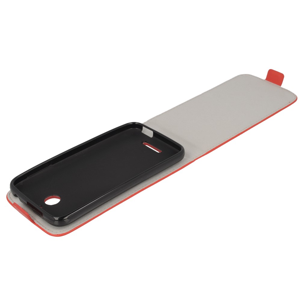 Pokrowiec z klapk na magnes Prestige Slim Flexi czerwony HTC Desire 510 / 7