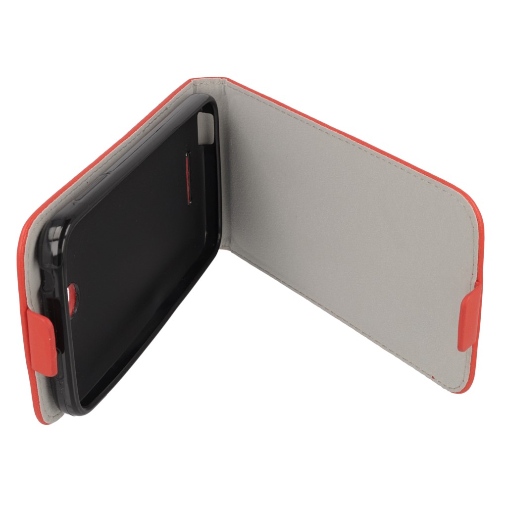 Pokrowiec z klapk na magnes Prestige Slim Flexi czerwony HTC Desire 510 / 8